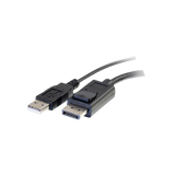 C2G 8in DisplayPort Male to VGA + Audio Female Active Adapter Converter (Black) — Being Shipped