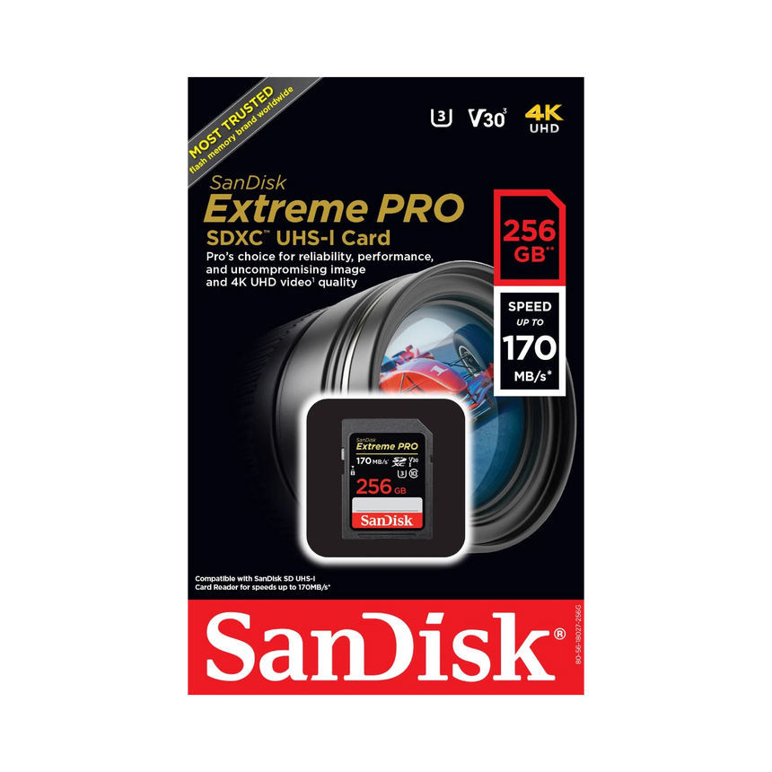 SanDisk Extreme PRO 256GB UHS-I SDXC Memory Card — Being Shipped
