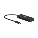 Tripp Lite USB-C Adapter, Triple Display, 4K 60 Hz DisplayPort, 8K, HDR, 4:4:4, HDCP 2.2, DP 1.4 Alt Mode, Black — Being Shipped
