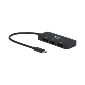 Tripp Lite USB-C Adapter, Triple Display, 4K 60 Hz DisplayPort, 8K, HDR, 4:4:4, HDCP 2.2, DP 1.4 Alt Mode, Black — Being Shipped