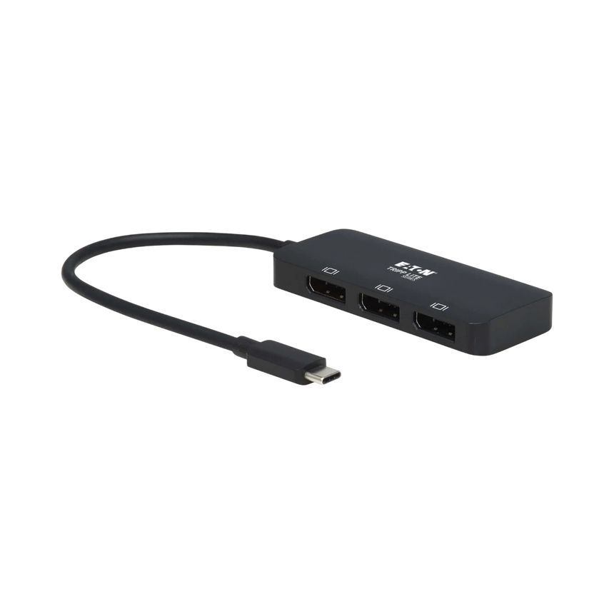 Tripp Lite USB-C Adapter, Triple Display, 4K 60 Hz DisplayPort, 8K, HDR, 4:4:4, HDCP 2.2, DP 1.4 Alt Mode, Black — Being Shipped