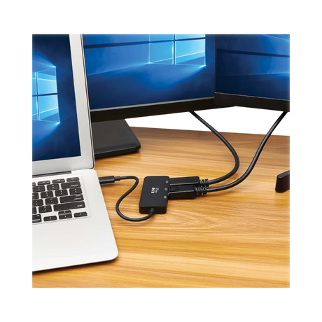Tripp Lite USB-C Adapter, Triple Display, 4K 60 Hz DisplayPort, 8K, HDR, 4:4:4, HDCP 2.2, DP 1.4 Alt Mode, Black — Being Shipped
