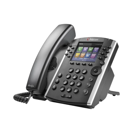 Polycom VVX 411 PoE 3.5" Display 12-Line VOIP Desk Phone — Being Shipped