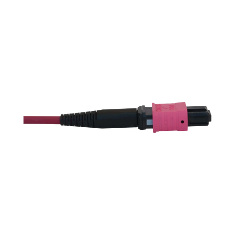 Tripp Lite 100G Multimode 50/125 OM4 Fiber Optic Cable (12F MTP/MPO-PC F/F), LSZH, Magenta, 25 m (82 ft.) — Being Shipped