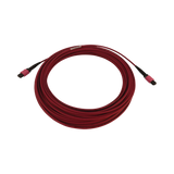 Tripp Lite 100G Multimode 50/125 OM4 Fiber Optic Cable (12F MTP/MPO-PC F/F), LSZH, Magenta, 25 m (82 ft.) — Being Shipped