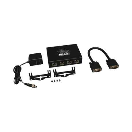 Tripp Lite 4-Port VGA over Cat5/6 Splitter/Extender, Box-Style Transmitter for Video, Up to 1000 ft. (305 m), TAA — Being Shipped