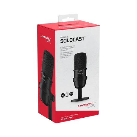 HyperX SoloCast USB Condenser Microphone (Black) — Being Shipped