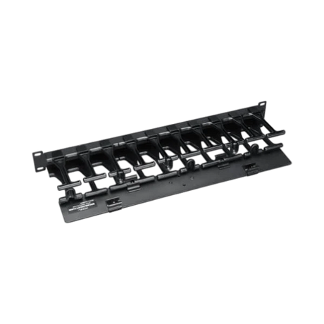 Tripp Lite SmartRack 1U High Capacity Horizontal Cable Manager, Finger duct with dual-hinge cover — Being Shipped