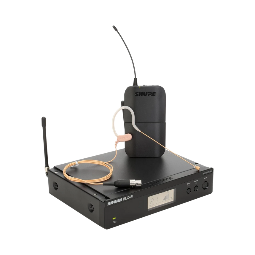 Shure BLX14R/MX53 Rackmount Wireless Omni Earset Microphone System — Being Shipped