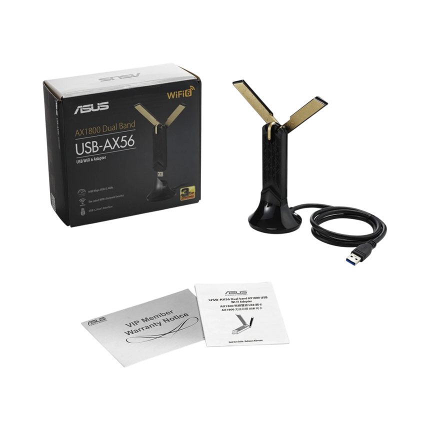 ASUS USB-AX56 AX1800 Wireless Dual-Band USB Wi-Fi Adapter — Being Shipped
