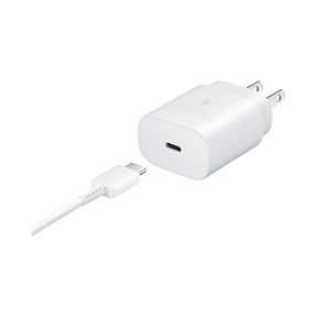 Samsung 25W Super Fast Charging USB-C Wall Charger (White) — Being Shipped