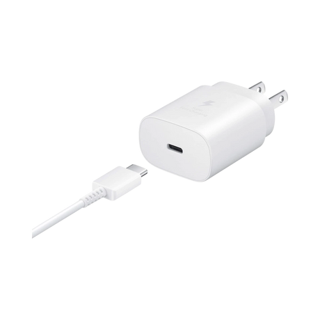 Samsung 25W Super Fast Charging USB-C Wall Charger (White) — Being Shipped