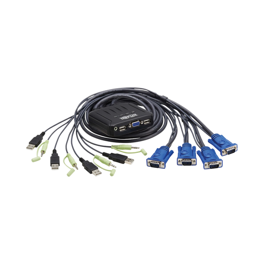 Tripp Lite 4-Port KVM Switch with Built-In VGA, USB, Audio — Being Shipped