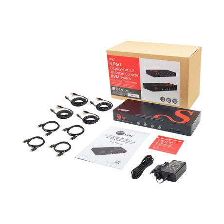 SIIG 4K@60Hz 4-Port DisplayPort 1.2 KVM Switch — Being Shipped