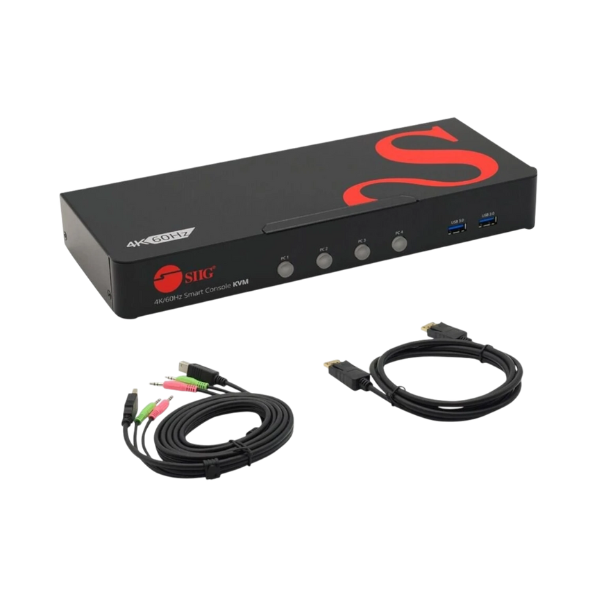 SIIG 4K@60Hz 4-Port DisplayPort 1.2 KVM Switch — Being Shipped