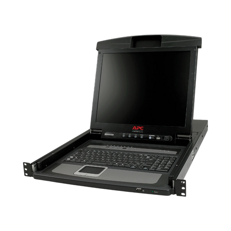 APC 17" Rack LCD Console with Integrated 8-Port Analog KVM Switch — Being Shipped