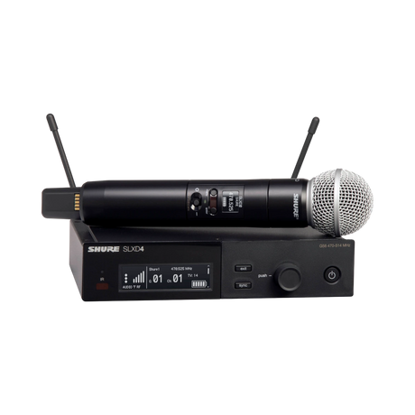 Shure SLXD24/SM58 Digital Wireless Handheld Microphone System with SM58 Capsule — Being Shipped