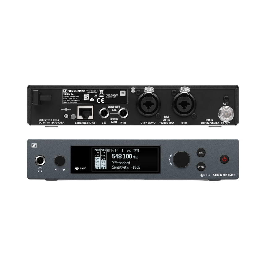 Sennheiser SR IEM G4 Stereo Transmitter (A: 516 to 558 MHz) — Being Shipped