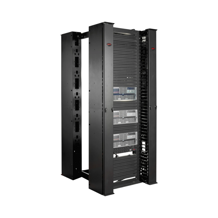 APC Performance, Vertical Cable Manager for 2 & 4 Post Racks, 84"H x 10"W, Single-Sided with Door — Being Shipped