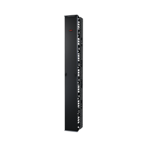 APC Performance, Vertical Cable Manager for 2 & 4 Post Racks, 84"H x 10"W, Single-Sided with Door — Being Shipped