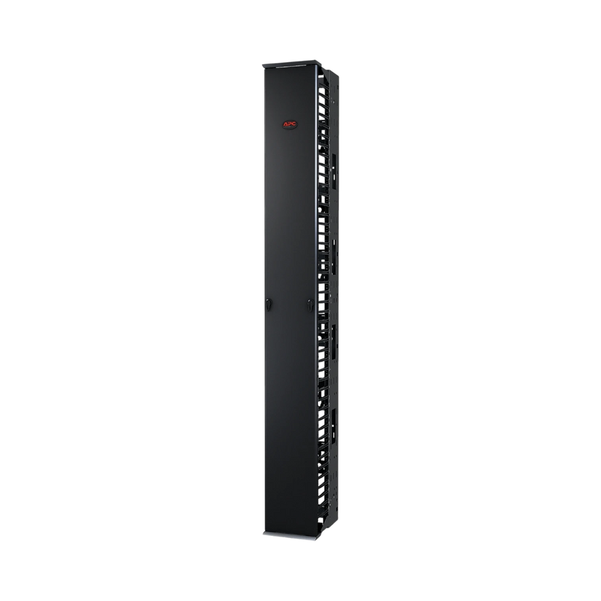 APC Performance, Vertical Cable Manager for 2 & 4 Post Racks, 84"H x 10"W, Single-Sided with Door — Being Shipped