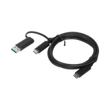 Lenovo 1m Hybrid USB-C & USB-A Cable Adapter (Black) — Being Shipped