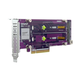 QNAP Dual M.2 22110/2280 PCIe Gen3 x8 NVMe SSD Expansion Card — Being Shipped