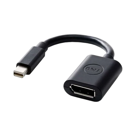 Dell Mini DisplayPort to DisplayPort M F Adapter (8", Black) — Being Shipped