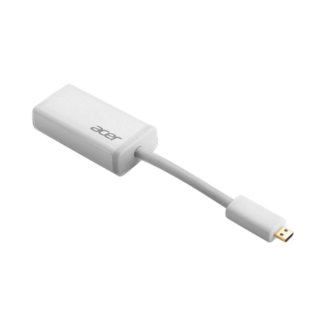 Acer 6" Micro HDMI (Type D) to VGA Adapter (White) — Being Shipped