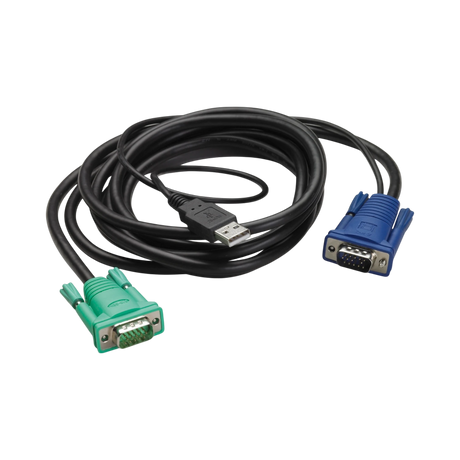 APC Integrated Rack LCD/KVM USB Cable 10ft VGA to USB-A — Being Shipped