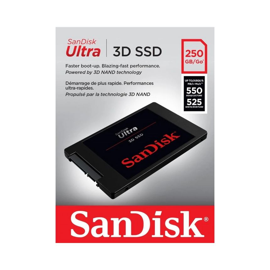 SanDisk Ultra 250GB 2.5" 3D NAND SATA III Internal SSD — Being Shipped