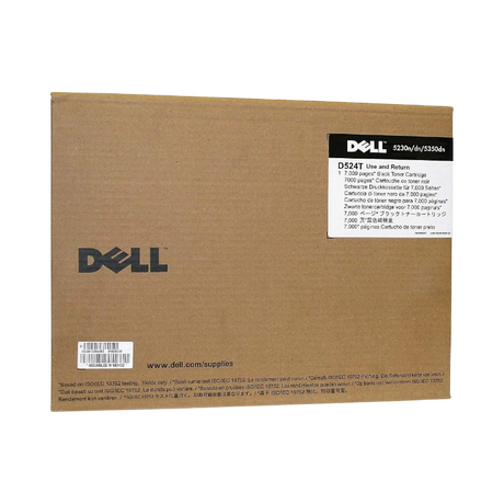 Dell Black Toner Cartridge 7000 Pages for 5230n/5230dn/5350dn Printers — Being Shipped