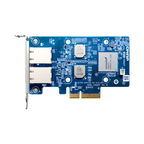 QNAP QXG-10G2T 2-Port 10G RJ45 PCIe 3.0 Network Adapter Card — Being Shipped