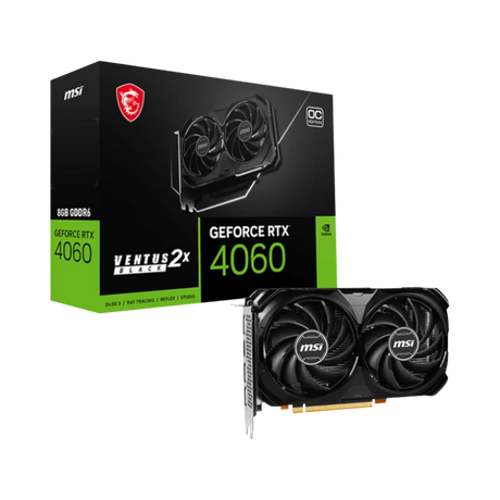 MSI GeForce RTX 4060 VENTUS 2X BLACK 8G OC Graphics Card — Being Shipped