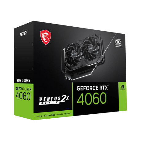MSI GeForce RTX 4060 VENTUS 2X BLACK 8G OC Graphics Card — Being Shipped