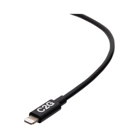 C2G 3ft USB-C to Lightning Charging Cable (Black) — Being Shipped