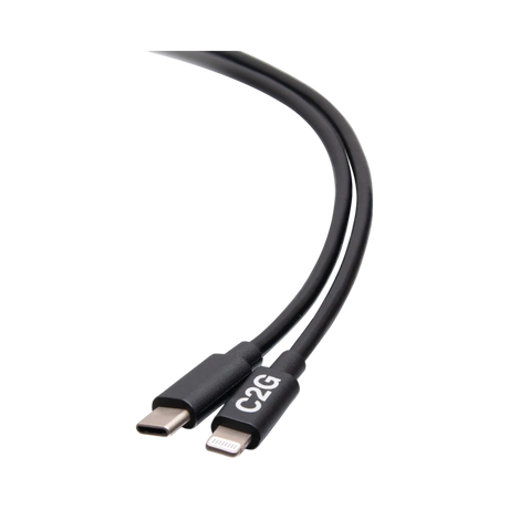 C2G 3ft USB-C to Lightning Charging Cable (Black) — Being Shipped