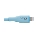 Tripp Lite 3ft USB-C to Lightning Antibacterial Charging Cable (Blue) — Being Shipped