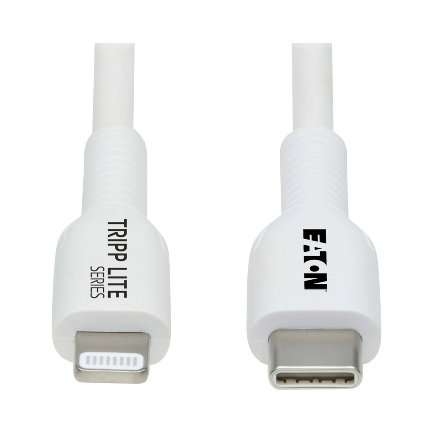 Tripp Lite 1m Safe-IT USB-C to Lightning Antibacterial Cable (White) — Being Shipped