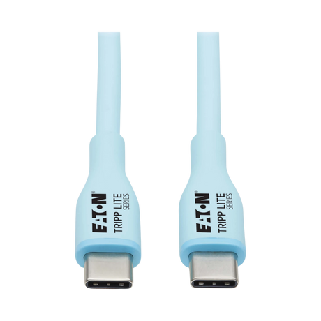 Tripp Lite Safe-IT USB-C Antibacterial 6 ft Cable Light Blue — Being Shipped