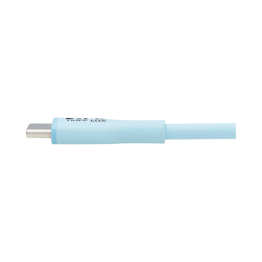 Tripp Lite Safe-IT USB-C Antibacterial 6 ft Cable Light Blue — Being Shipped