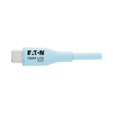 Tripp Lite Safe-IT USB-C Antibacterial 6 ft Cable Light Blue — Being Shipped