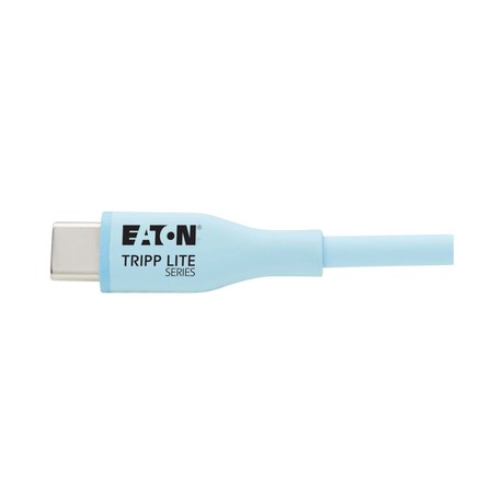 Tripp Lite Safe-IT USB-C Antibacterial 6 ft Cable Light Blue — Being Shipped