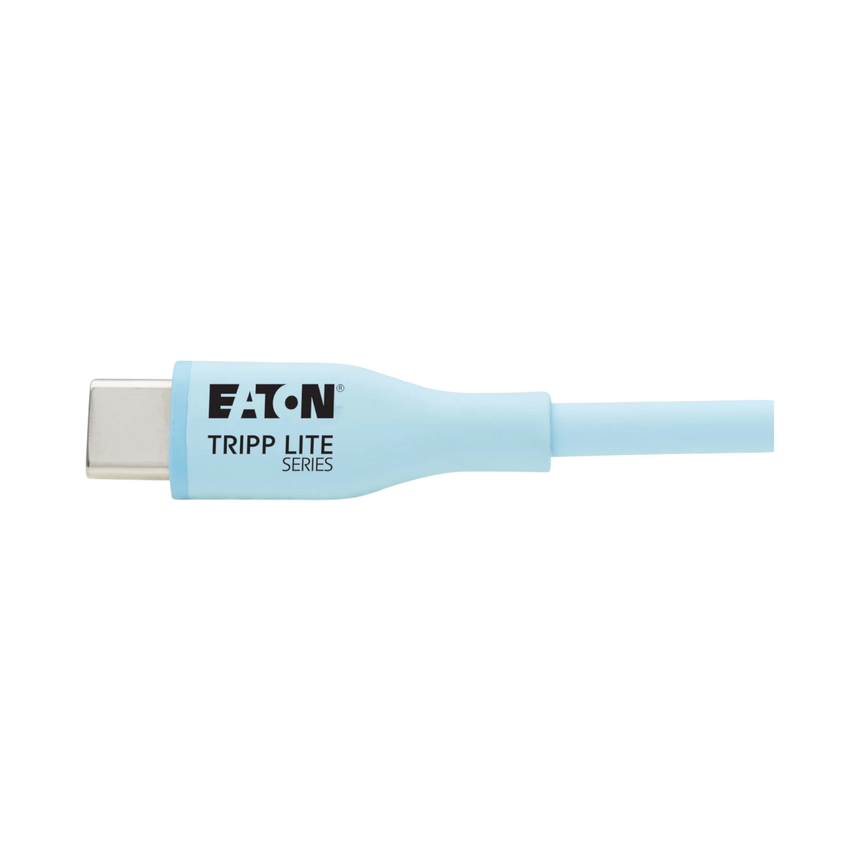 Tripp Lite Safe-IT USB-C Antibacterial 6 ft Cable Light Blue — Being Shipped
