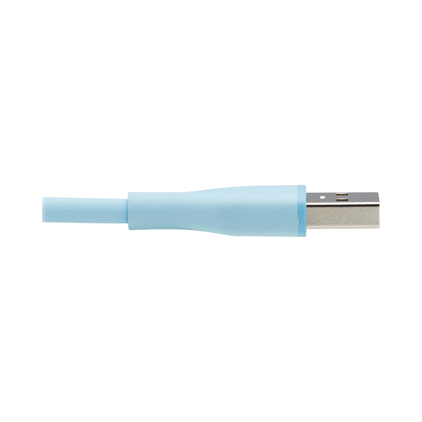 Tripp Lite Safe-IT 3ft USB-A to USB-C Antibacterial Cable (Light Blue) — Being Shipped