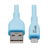 Tripp Lite Safe-IT 6ft USB-A to Lightning Antibacterial Cable (Blue) — Being Shipped