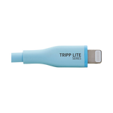 Tripp Lite Safe-IT 6ft USB-A to Lightning Antibacterial Cable (Blue) — Being Shipped