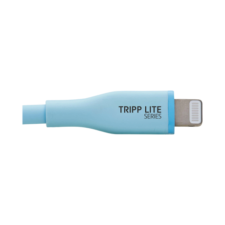 Tripp Lite Safe-IT 6ft USB-A to Lightning Antibacterial Cable (Blue) — Being Shipped