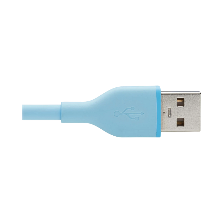 Tripp Lite Safe-IT 6ft USB-A to Lightning Antibacterial Cable (Blue) — Being Shipped
