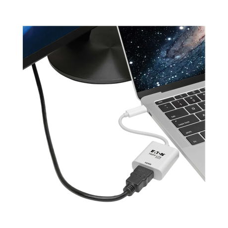 Tripp Lite USB-C to HDMI Adapter (M/F) - 4K 60 Hz, HDCP 2.2, White — Being Shipped